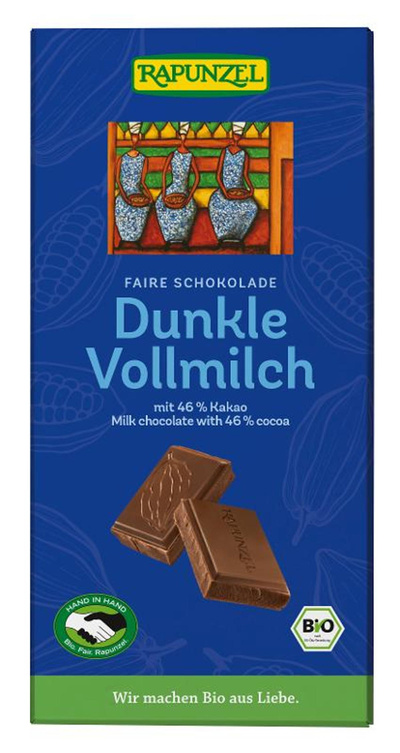 Produktfoto zu Schokolade Dunkle Vollmilch 46% Kakao