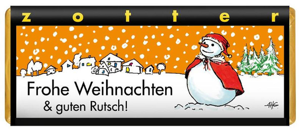 Produktfoto zu Schokolade "Frohe Weihnachten & guten Rutsch"