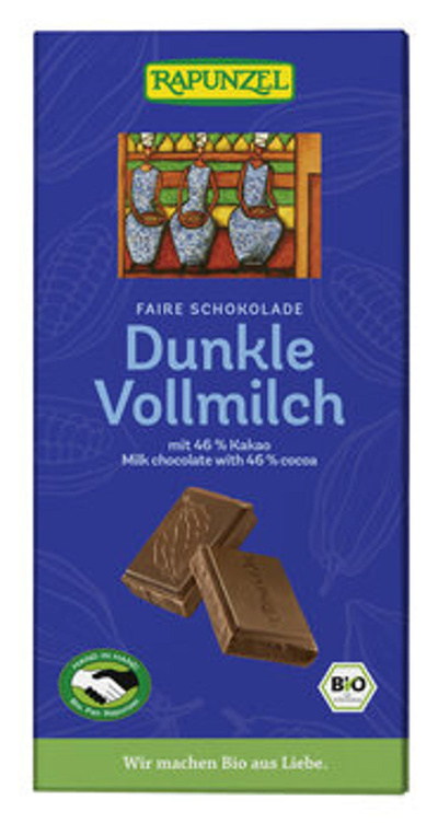 Produktfoto zu Schokolade Dunkle Vollmilch 46% Kakao