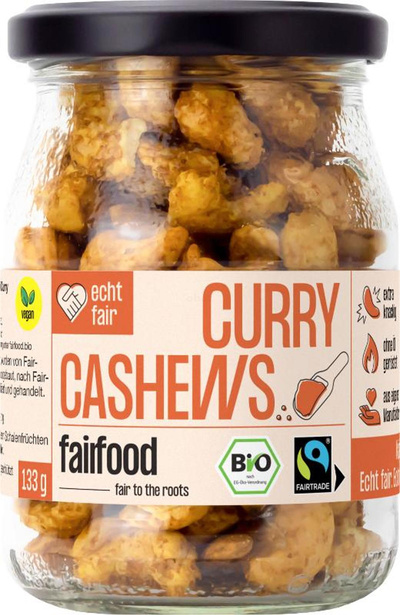 Produktfoto zu Cashews Curry & Salz, geröstet