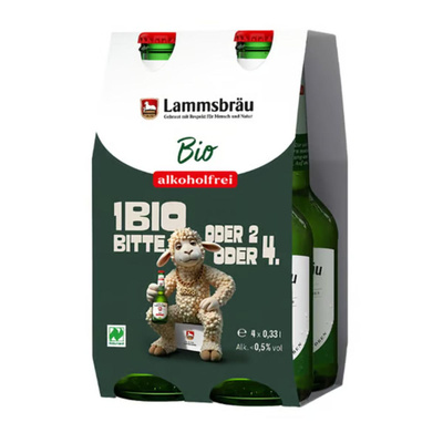 Produktfoto zu Lammsbräu alkoholfrei 4x0,33l