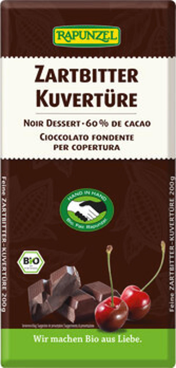 Produktfoto zu Rapunzel Kuvertüre Zartbitter