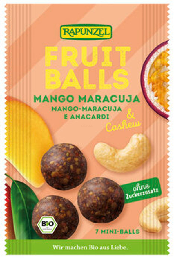 Produktfoto zu Fruit-Balls Mango Maracuja