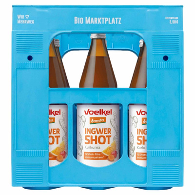 Produktfoto zu Shot Ingwer Kurkuma 6x0,75l