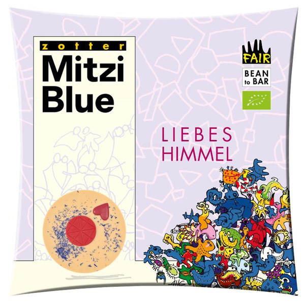 Produktfoto zu Schokolade Mitzi Blue Liebeshimmel