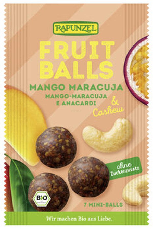 Produktfoto zu Fruit-Balls Mango Maracuja
