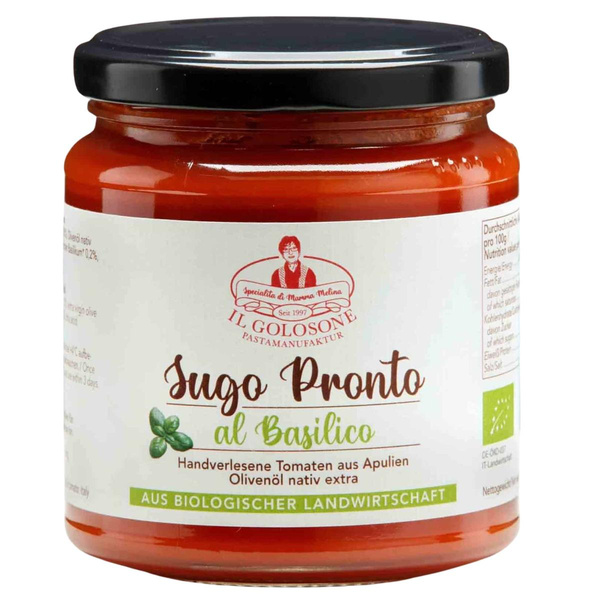 Produktfoto zu Tomatensugo Basilikum
