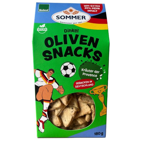 Produktfoto zu Oliven Snacks Kräuter WM Edition