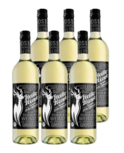 Produktfoto zu Glühwein Heißer Hirsch weiß  6x0,75l