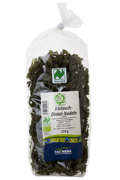 Produktfoto zu Dinkelnudeln Bärlauch 250g