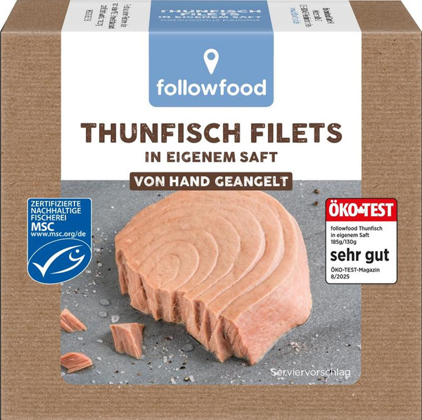 Produktfoto zu Thunfischfilets 185g