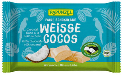 Produktfoto zu Weiße Schokolade Kokos