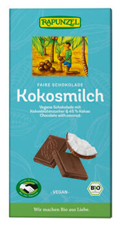 Produktfoto zu Kokosmilch Schokolade HIH