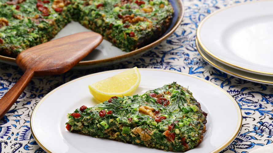 Rezeptbild für Kräuteromelette nach persischer Art