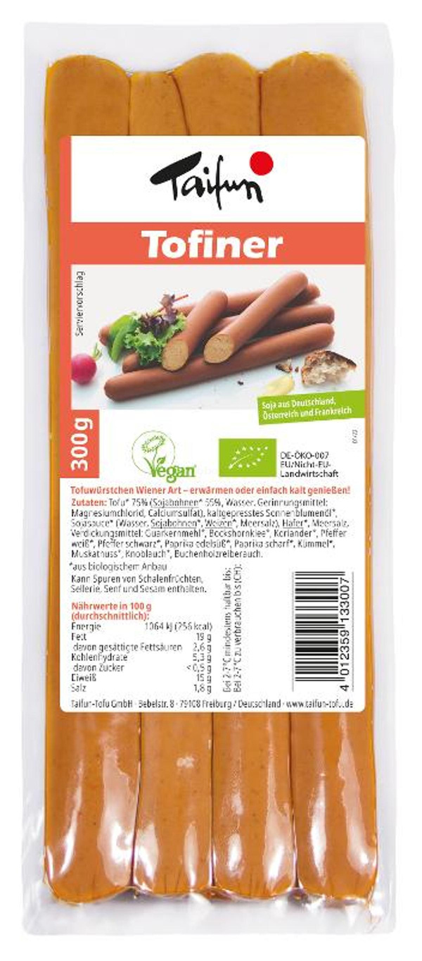 Produktfoto zu Tofu-Würstchen 4 Stück