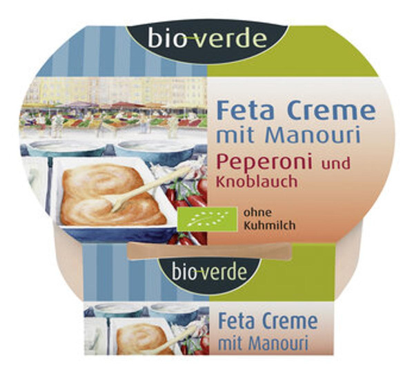Produktfoto zu Feta Creme Knoblauch-Peperoni, 125g