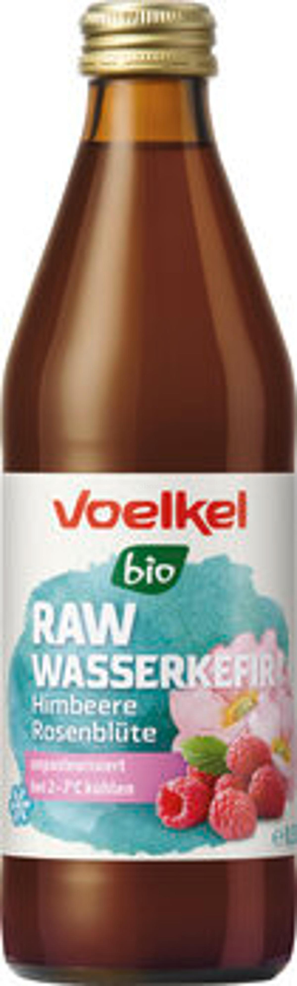 Produktfoto zu RAW Wasserkefir Himbeere Rosenblüte, 0,33l