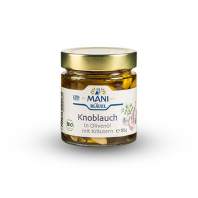 Produktfoto zu Knoblauch in Olivenöl 185g