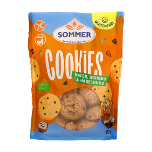 Produktfoto zu Cookies Hafer, Schoko & Haselnuss glutenfrei