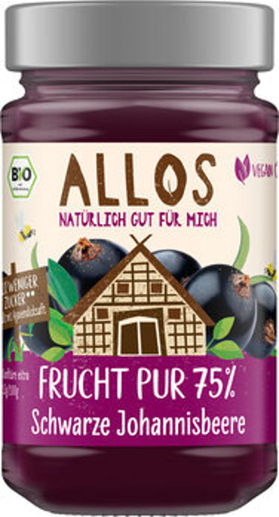 Produktfoto zu Fruchtaufstrich Schwarze Johannisbeere 250g