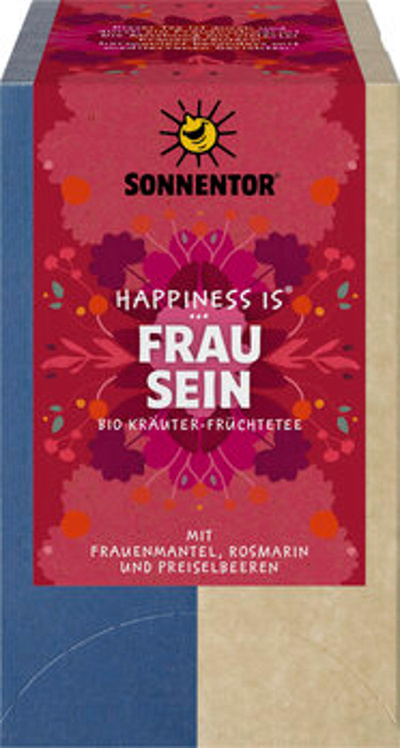 Produktfoto zu Kräuter-Früchtetee Happiness is Frau sein