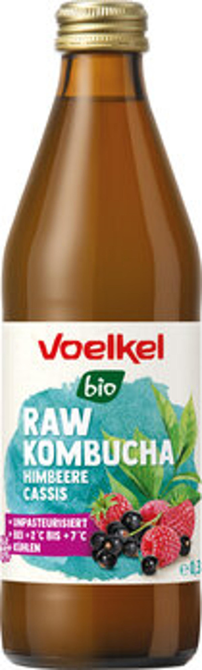 Produktfoto zu RAW Kombucha Himbeere Cassis, 0,33l