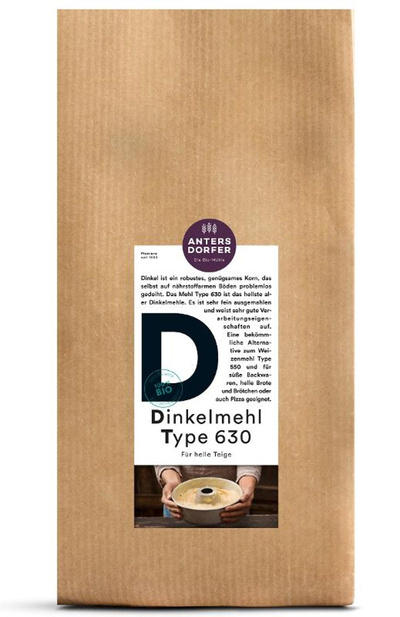 Produktfoto zu Dinkelmehl Type 630 2,5kg