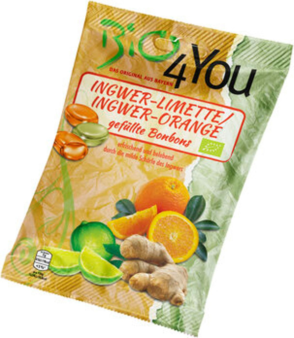 Produktfoto zu Bonbons Ingwer Limette_Orange