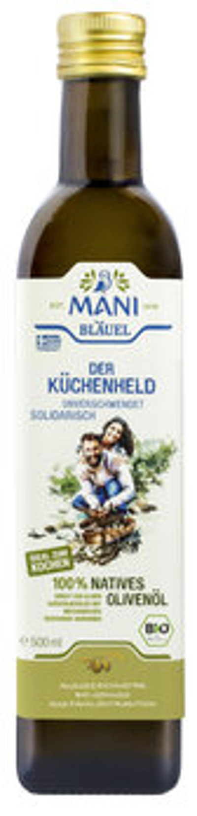 Produktfoto zu Olivenöl "Der Küchenheld" 0,5l