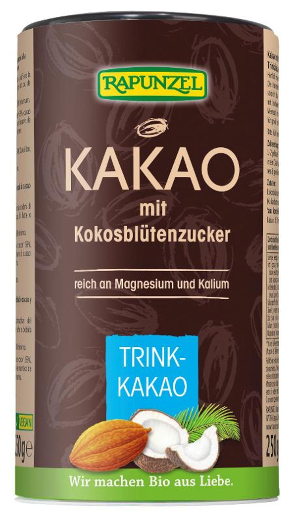 Produktfoto zu Trinkkakao mit Kokosblütenzucker 250g
