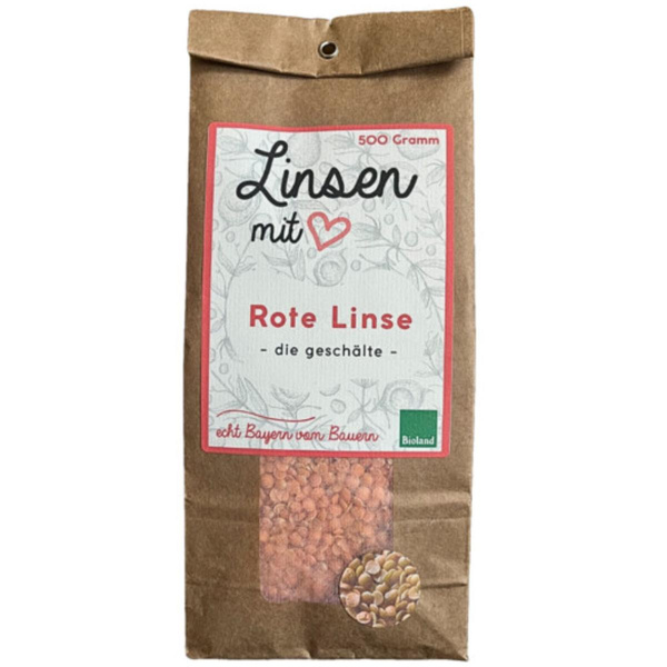 Produktfoto zu Linsen rot 500g