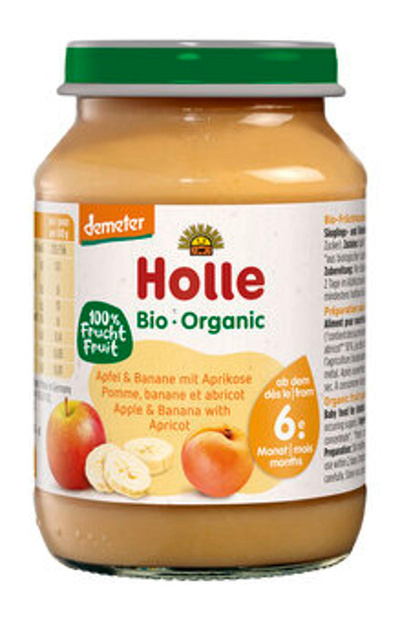 Produktfoto zu Babybrei Apfel & Banane mit Aprikose 190g