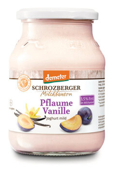 Produktfoto zu Joghurt Pflaume Vanille, 500g