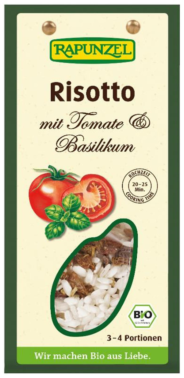 Produktfoto zu Risotto mit Tomate Basilikum