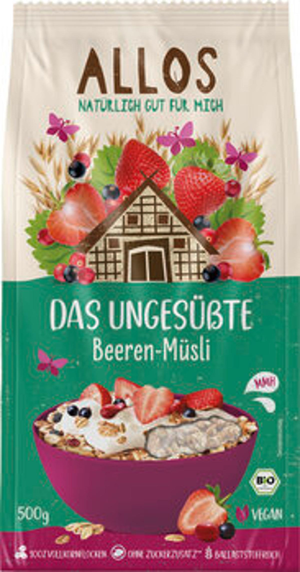 Produktfoto zu Müsli Beeren ungesüsst 500g