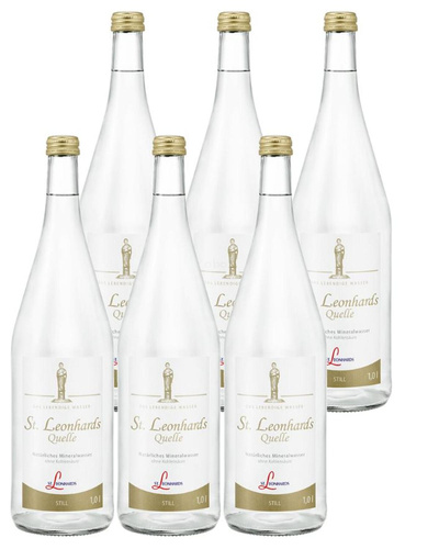 Produktfoto zu Mineralwasser St.Leonhard still 6x1l
