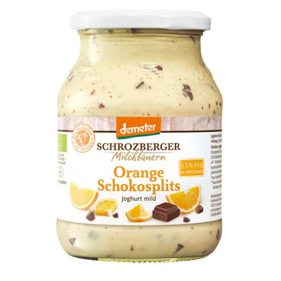 Produktfoto zu Joghurt Orange Schokosplits 500g