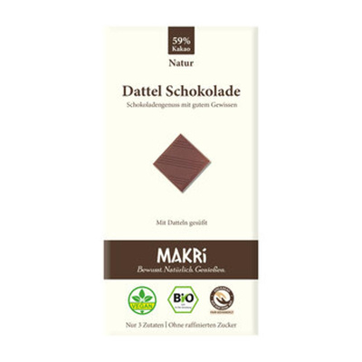 Produktfoto zu Dattel Schokolade, 59% Kakao