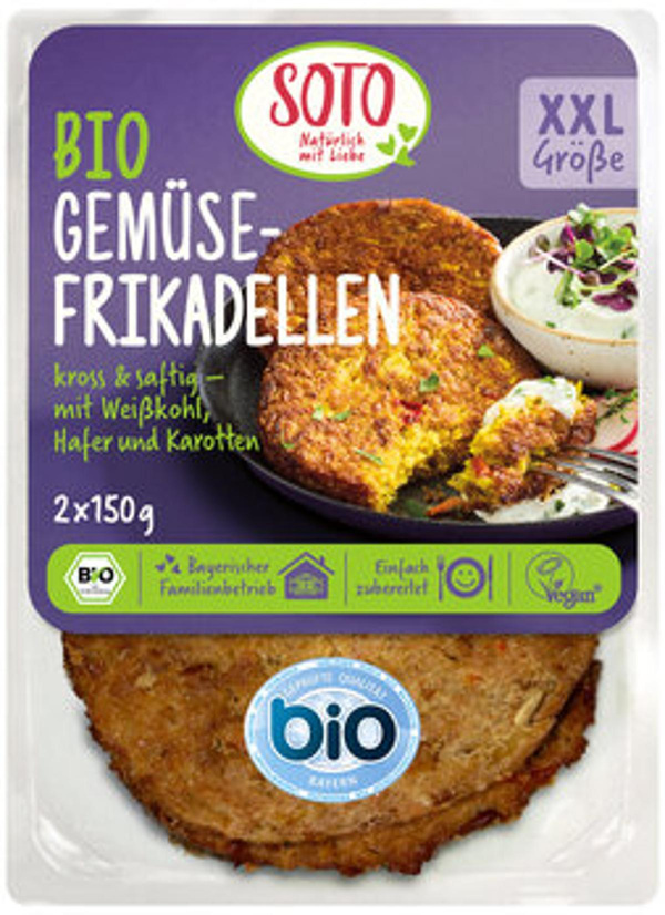 Produktfoto zu Gemüsefrikadellen, 2 Stück