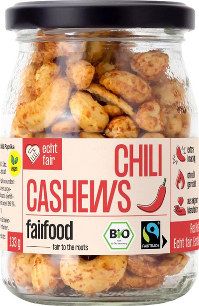 Produktfoto zu Cashews Chili & Paprika, geröstet