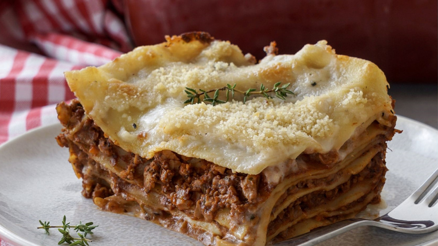 Rezeptbild für Lasagne mit Tempeh-Bolognese