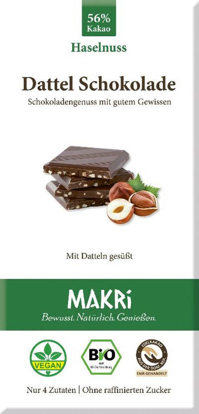 Produktfoto zu Dattel-Schokolade Haselnuss 85g