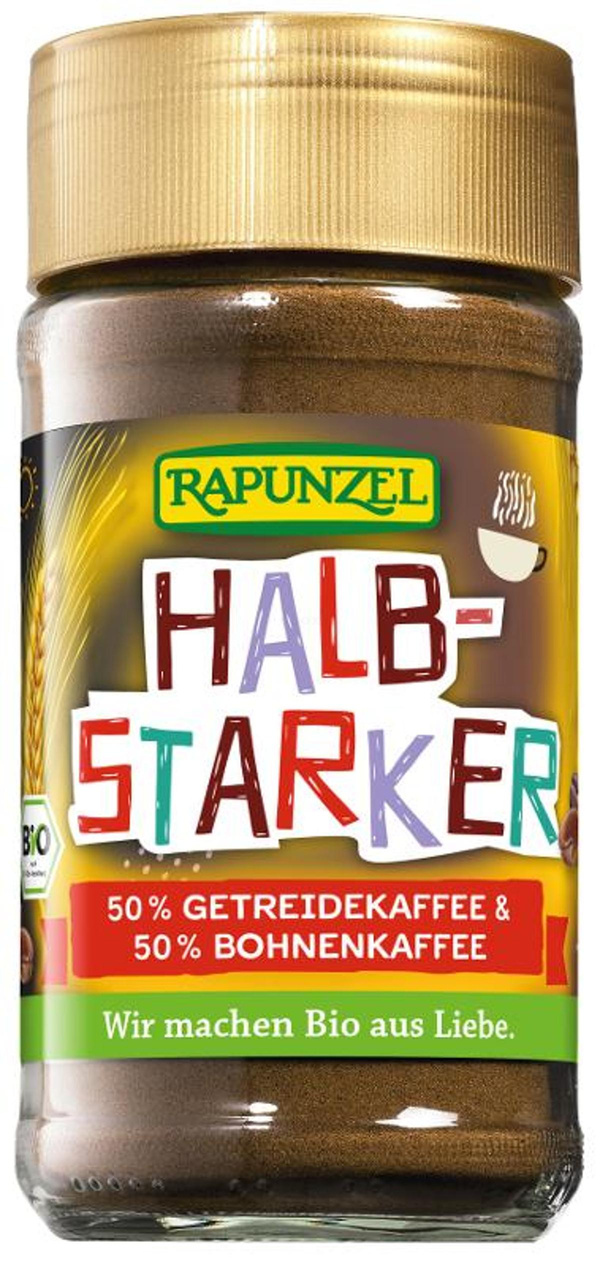 Produktfoto zu Halbstarker Instant, 50% Geteidekaffee & 50% Bohnenkaffee