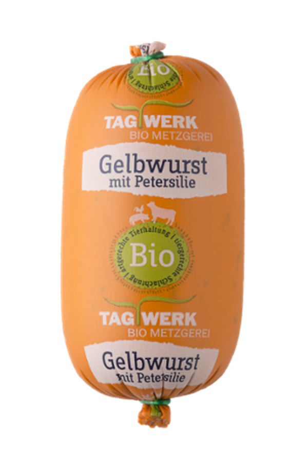 Produktfoto zu Gelbwurst m. Petersilie Mini, 190g