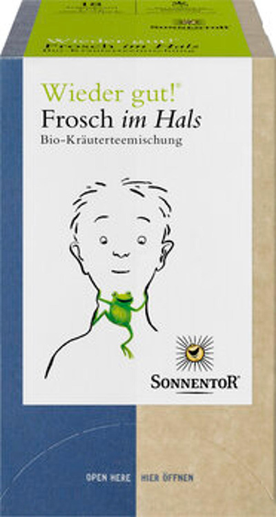 Produktfoto zu Kräutertee Frosch im Hals