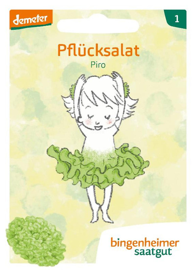 Produktfoto zu Saatgut Pflücksalat Piro