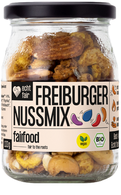 Produktfoto zu Fairer Nussmix, geröstet & bunt gewürzt