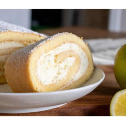 Produktfoto zu Rezept & Kochkiste: Zitronen-Biskuitrolle