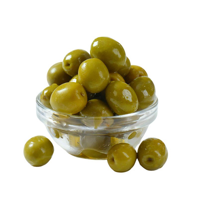 Produktfoto zu Grüne Oliven mit Knoblauch