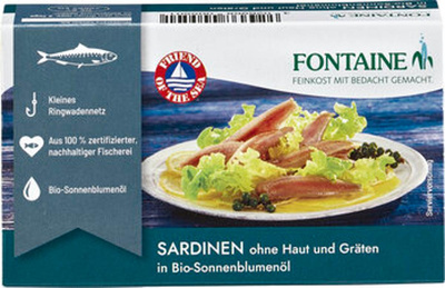 Produktfoto zu Sardinenfilets in Sonnenblumenöl